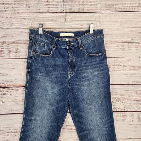 Ella Moss Ankle Jeans Size 30 Floral Embroidered Frayed Hem Boho Hippie Festival - Picture 5 of 15